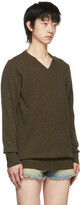 Thumbnail for your product : Maison Margiela Khaki Wool Sweater
