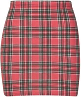 Thumbnail for your product : boohoo Tartan Check Basic Jersey Mini Skirt