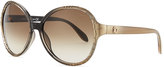 Thumbnail for your product : Roberto Cavalli Round Embossed-Temple Sunglasses
