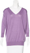 Thumbnail for your product : Alberta Ferretti Woo-Blend Knit Sweater