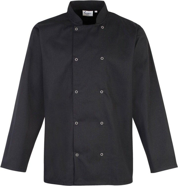 Premier Studded Front Long Sleeve Chefs Jacket Chefswear ShopStyle