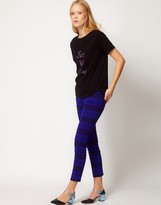 Thumbnail for your product : See By Chloe Printed Ankle Jeans