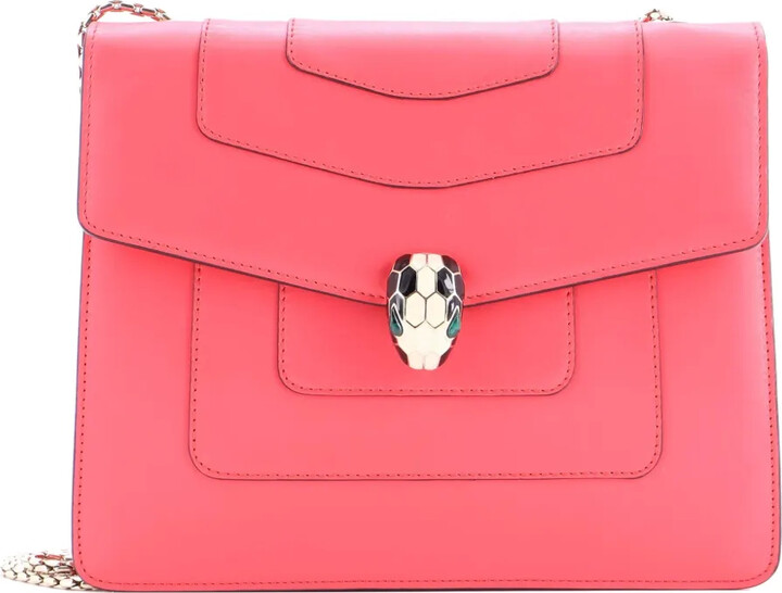 Bvlgari Pre-Owned Serpenti Forever Square Leather Medium shoulder bag