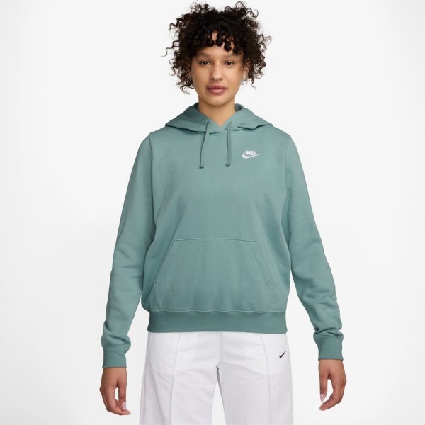 Women's Nike Sportswear Club Fleece Hoodie Medium Cannon/White