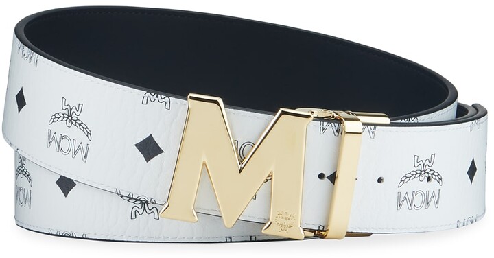MCM Men's White Belts | Shop The Largest Collection | ShopStyle