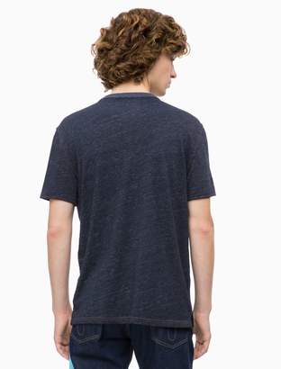 Calvin Klein Slim Fit Denim Knit Henley T-Shirt