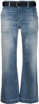 Thumbnail for your product : Jacob Cohen Cropped Bell-Flare Jeans