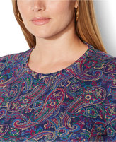 Thumbnail for your product : Lauren Ralph Lauren Plus Size Long-Sleeve Paisley-Print Top