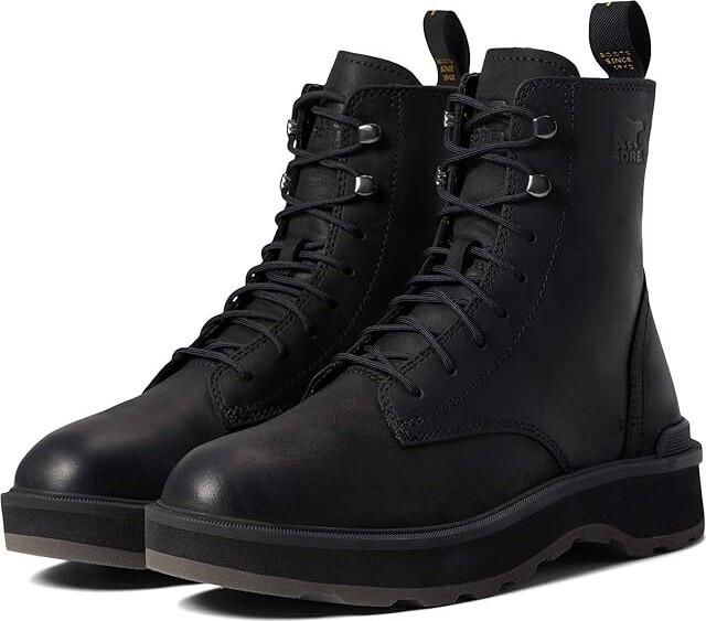 Sorel Hi-Linetm Lace Women's Shoes Black/Jet : 8.5 B - Medium, Leather