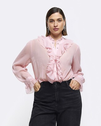 Pink Frill Blouse