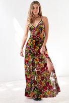 Thumbnail for your product : Ecote Lilyhandra Floral Velvet Burnout Maxi Dress