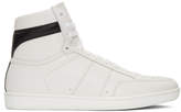 Thumbnail for your product : Saint Laurent White Court Classic SL10 High-Top Sneakers