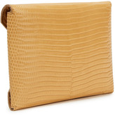 Thumbnail for your product : The Row Envelope Croc-effect Leather Clutch