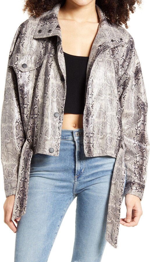 blanknyc snakeskin jacket