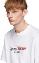 Thumbnail for your product : Sacai White Printed T-Shirt