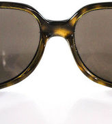 Thumbnail for your product : Dolce & Gabbana Brown Tortoise Embellished Rectangular Sunglasses