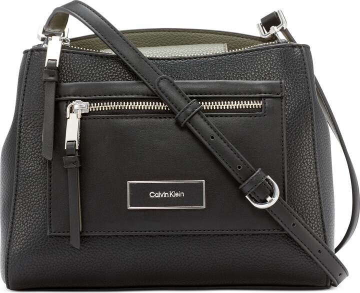Calvin Klein Printed Pindot Logo Crossbody Bag - ShopStyle
