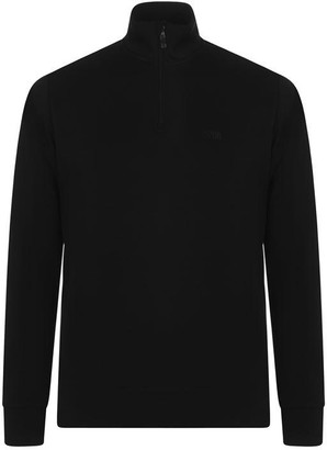 plain black quarter zip