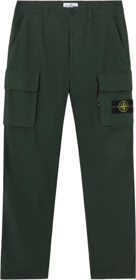 Stone Island Cargo-Pocket Cotton Trousers