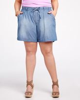 Thumbnail for your product : Addition Elle Cuffed Chambray Short
