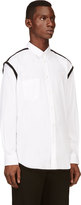 Thumbnail for your product : Comme des Garcons Shirt White & Black Trim Button-Up Shirt