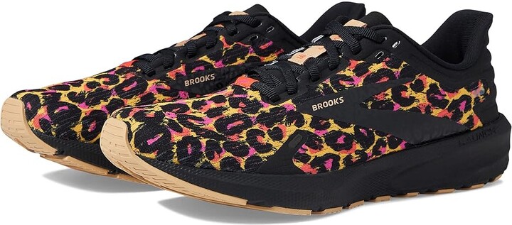 Brooks Launch Brooks Shoes Black With Leopard Leopard Print Brooks
