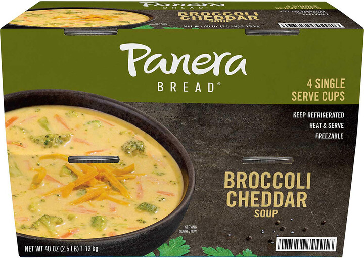 Panera Bread Broccoli Cheddar Soup Single-Serve Cups, 4 pk.