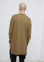 Thumbnail for your product : Rick Owens Gold Boiled Cashmere Funnel Neck