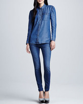 Thumbnail for your product : Burberry Button-Down Denim Shirt