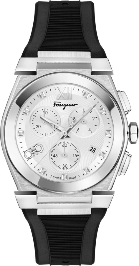 Ferragamo Vega Chrono Silicone Watch