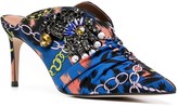 Thumbnail for your product : Kurt Geiger Bella chain-print embellished mules