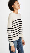 Thumbnail for your product : Vince Striped Tie Back Boxy Crewneck