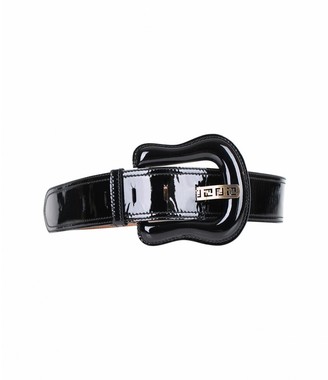 Fendi B Patent Leather Waist Belt