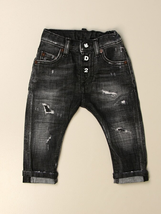 Dsquared2 Junior jeans in used denim with tears - ShopStyle Kids' Clothes