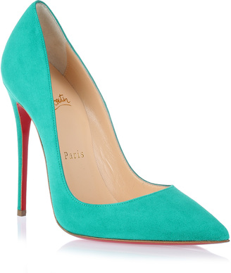 Christian Louboutin So Kate 120 bright green suede pump