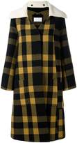 Thumbnail for your product : Maison Margiela checked oversize cuff coat