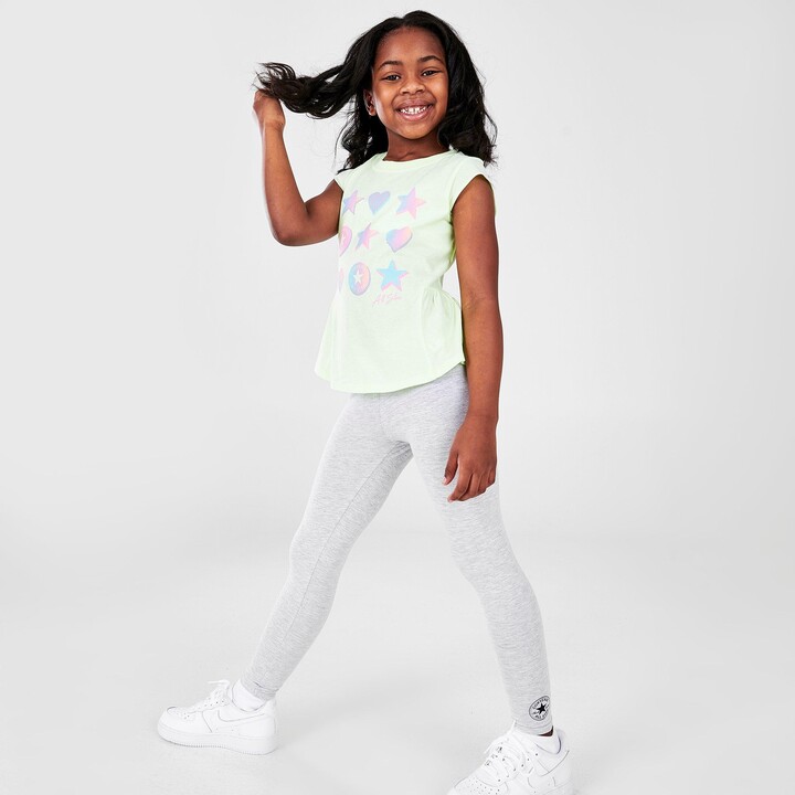 Nike Girls' Little Kids' Converse Ruffle T-Shirt and Legging Set - ShopStyle