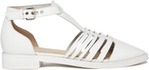 Thumbnail for your product : Faith White Strappy Gladiator Flat Shoes