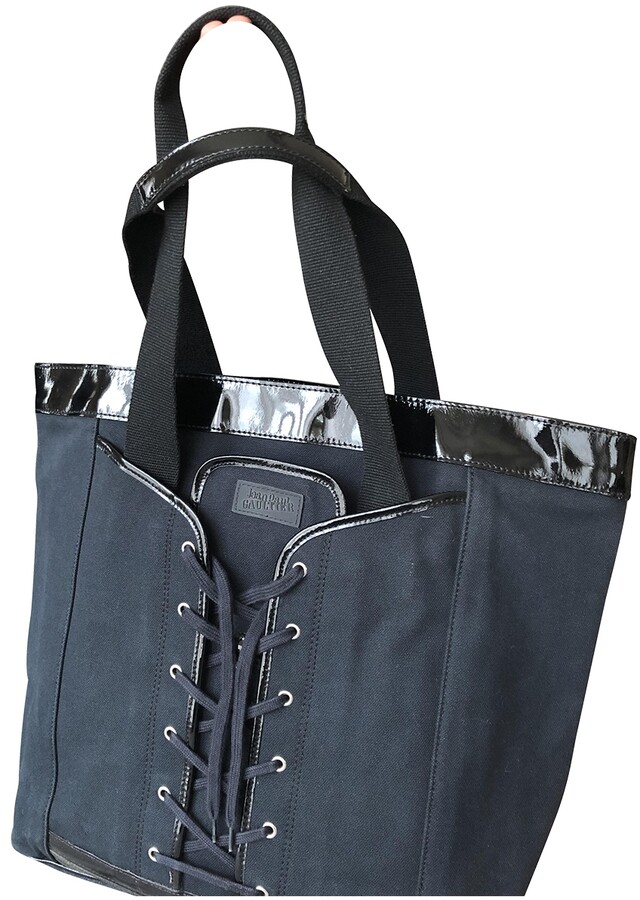 Jean Paul Gaultier black Leather Handbags - ShopStyle Bags