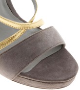 Thumbnail for your product : Ravel Grey Ombre Detail Heeled Sandal