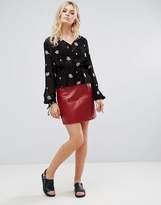 Thumbnail for your product : Pepe Jeans Rufina Printed Wrap Blouse