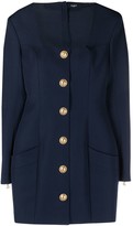 Thumbnail for your product : Balmain Short Buttoned Square Neck Dress