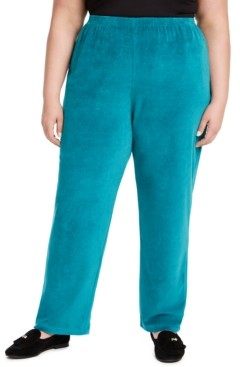 plus size velour pants