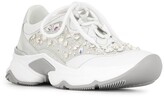 Thumbnail for your product : Rene Caovilla Crystal-Embellished Chunky Sneakers