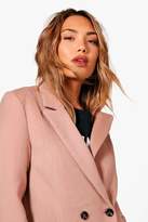 Thumbnail for your product : boohoo Zoey Maxi Double Breasted Coat
