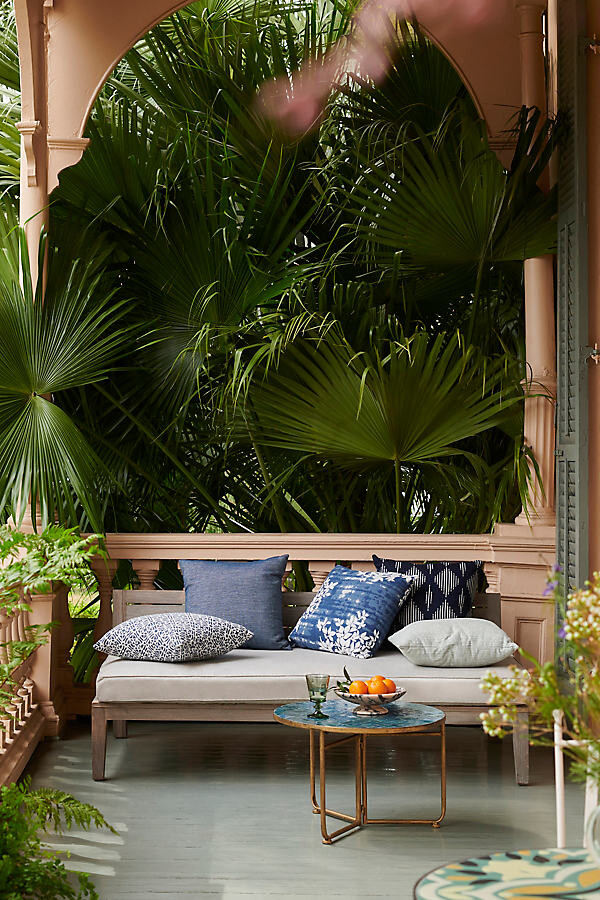Vista Slatted Teak Two Seat Sofa at Terrain