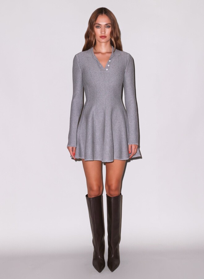 Fleur Du Mal Henley Flared Corset Dress