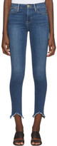 Thumbnail for your product : Frame Blue Le High Skinny Triangle Hem Jeans