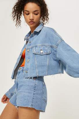 topshop cropped jean jacket