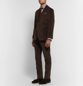 Thumbnail for your product : Sid Mashburn Chocolate Slim-Fit Cotton-Corduroy Suit Trousers